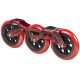 Powerslide Megacruiser Frame Set 3x125mm Red