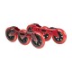 Powerslide Megacruiser Frame Set 3x125mm Red