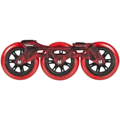 Powerslide Megacruiser Frame Set 3x125mm Red