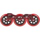 Powerslide Megacruiser Frame Set 3x125mm Red