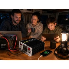 Перетворювач AC/DC RPI 500W SU-KAM / Перетворювач напруги з вольтметром / Автомобільний інвертор 12-220 В