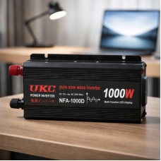 Перетворювач напруги 12V-220V UKC 1000 Вт з чистою синусоїдою / автомобільний інвертор 12 В 220 В з цифровим дисплеєм та USB виходом
