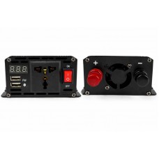 Перетворювач напруги 12V-220V UKC 1000 Вт з чистою синусоїдою / автомобільний інвертор 12 В 220 В з цифровим дисплеєм та USB виходом