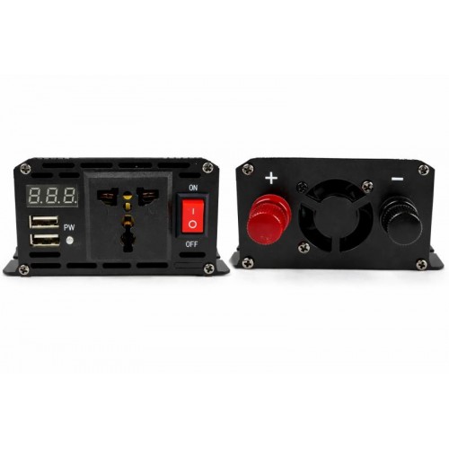 Перетворювач напруги 12V-220V UKC 1000 Вт з чистою синусоїдою / автомобільний інвертор 12 В 220 В з цифровим дисплеєм та USB виходом Перетворювач напруги 12V-220V UKC 1000 Вт з чистою синусоїдою / автомобільний інвертор 12 В 220 В з цифровим дисплеєм та USB виходом