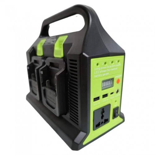 Перетворювач напруги (UIN2) 300W з 12V на 220V / Інвертор живлення з виходом 220 В для акумуляторів LXT USB, Type-C, 12 В, LED, 1.6 кг