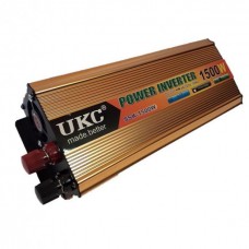Перетворювач напруги UKC 1500 Вт 24v 220v інвертор 1500w 24в 220в