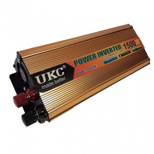 Перетворювач напруги UKC 1500 Вт 24v 220v інвертор 1500w 24в 220в