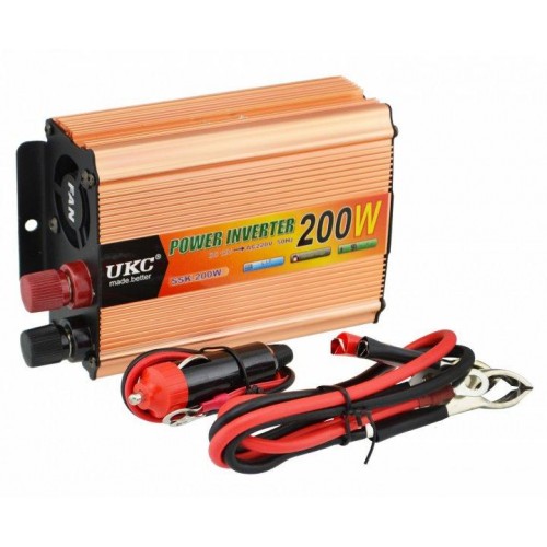 Перетворювач напруги (інвертор) 12-220V 200W