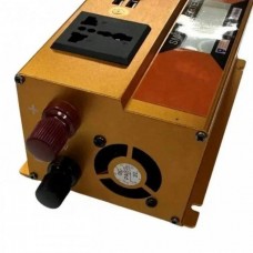 Перетворювач Інвертор 1000W 12V/24V + LCD, золотий