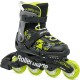 Раздвижные детские ролики Rollerblade Microblade SL размер 28-32 черно-салатовые