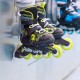 Раздвижные детские ролики Rollerblade Microblade SL размер 28-32 черно-салатовые