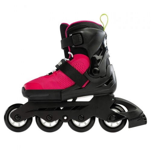 Раздвижные ролики для девочки Rollerblade Microblade 2023 pink-green размер 28-32