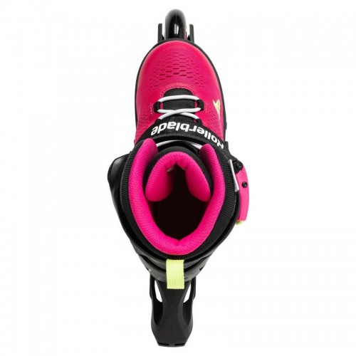 Раздвижные ролики для девочки Rollerblade Microblade 2023 pink-green размер 28-32