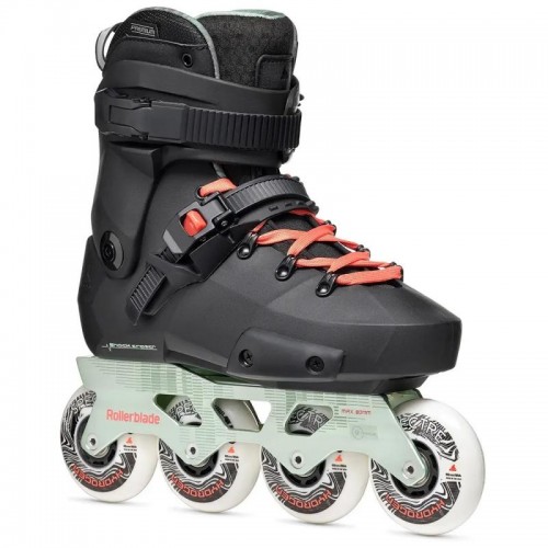 Роликовые коньки для активного катания Rollerblade Twister XT W black-mint на ногу 23 см