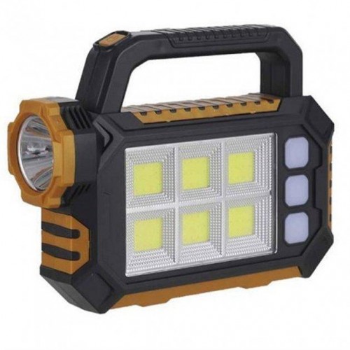 Ручной фонарь HS-8029 на солнечной батарее мощный LED фонарик 3 режимами освещения