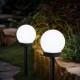 Садовый фонарь на солнечной батарее с датчиком света 34 см. Садовый LED светильник на солнечной батарее 8шт