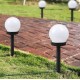 Садовый фонарь на солнечной батарее с датчиком света 34 см. Садовый LED светильник на солнечной батарее 8шт