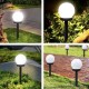 Садовый фонарь на солнечной батарее с датчиком света 34 см. Садовый LED светильник на солнечной батарее 8шт
