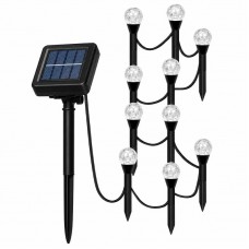 Садовий світильник garden light з сонячною панеллю / Кулясті ліхтарі для саду з бульбашками Solar / Світлодіодна LED-гірлянда для саду
