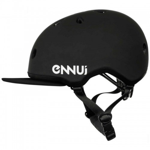 Шлем ENNUI Elite 54-59 cm Black с козырьком