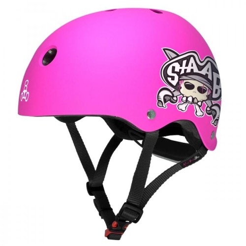 Шлем Triple8 Lil 8 Staab Edition - Neon Pink