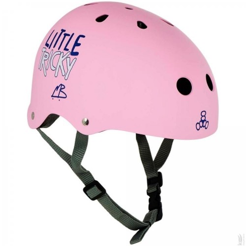 Шлем Triple8 Little Tricky Pink Rubber Шлем Triple8 Little Tricky Pink Rubber