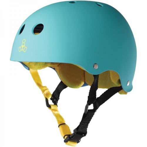 Шлем Triple8 White Sweatsaver Helmet Rubber размер L