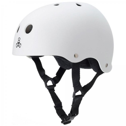 Шлем Triple8 White Sweatsaver Helmet Rubber размер L