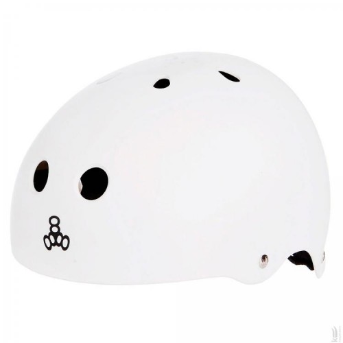 Шлем Triple8 White Sweatsaver Helmet Rubber размер L