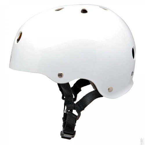 Шлем Triple8 White Sweatsaver Helmet Rubber размер L