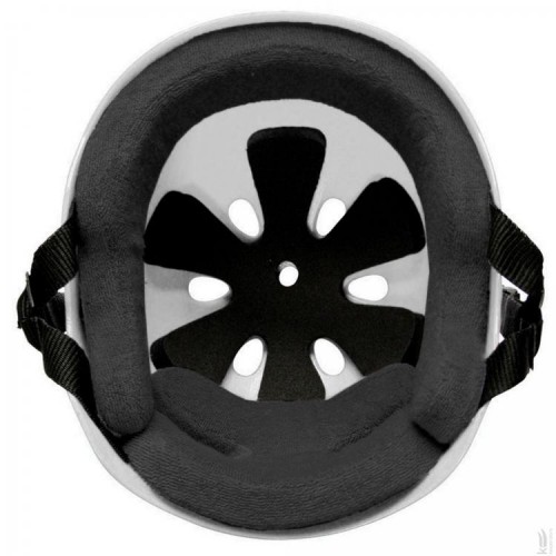 Шлем Triple8 White Sweatsaver Helmet Rubber размер L