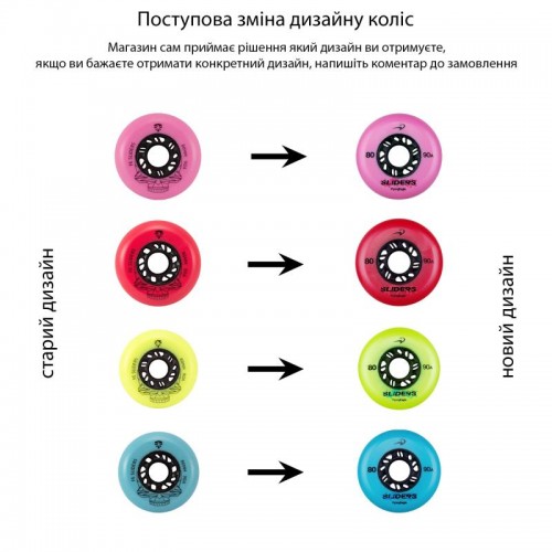 Колеса для роликів Flying Eagle Sliders 72 мм 90А Pink 4 шт