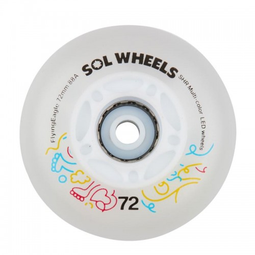 Колеса для дитячих роликів Flying Eagle Sol Multicolor 76 мм