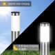 Світильники для газону Warm Solar Pillar Light / Світлодіодний світильник на сонячній батареї / Вуличні ліхтарі-стовпчики Solar 2 шт