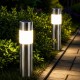 Світильники для газону Warm Solar Pillar Light / Світлодіодний світильник на сонячній батареї / Вуличні ліхтарі-стовпчики Solar 2 шт