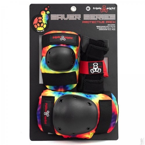 Защитный набор Triple8 Saver Series 3-Pack Tie Dye размер Jr Защитный набор Triple8 Saver Series 3-Pack Tie Dye размер Jr