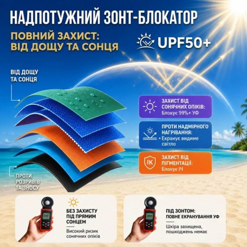 Зелена Садова парасолька з подвійним куполом 220см / Пляжна двоярусна парасолька з регульованою висотою Зелена Садова парасолька з подвійним куполом 220см / Пляжна двоярусна парасолька з регульованою висотою