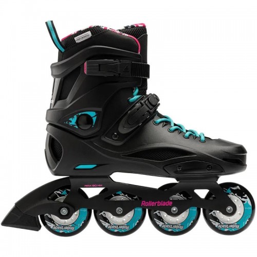 Женские ролики Rollerblade Cruiser W 2023 black-aqua 36.5 размер
